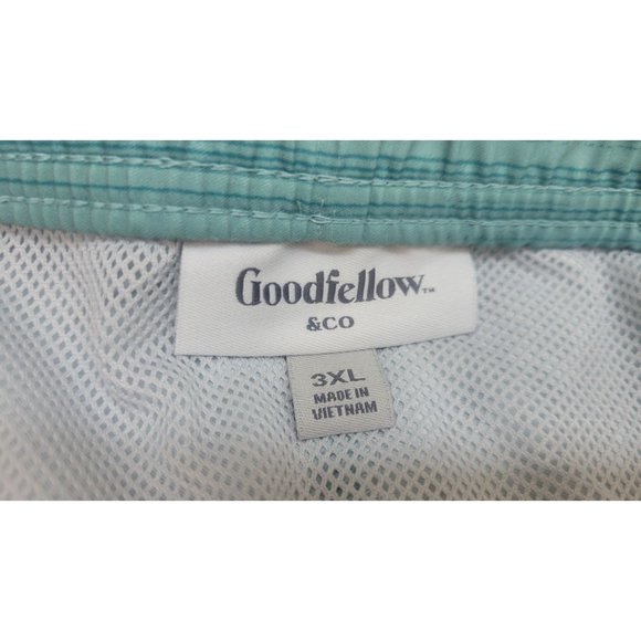 Men's Big & Tall 7" Colorblock Swim Shorts - Goodfellow & Co Blue 3XL - Picture 6 of 10